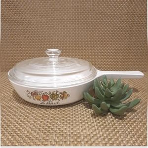 Vintage Corning Ware Spice of Life Le Persil 6-1/2" Skillet P-83-B w/ Lid P-83-C